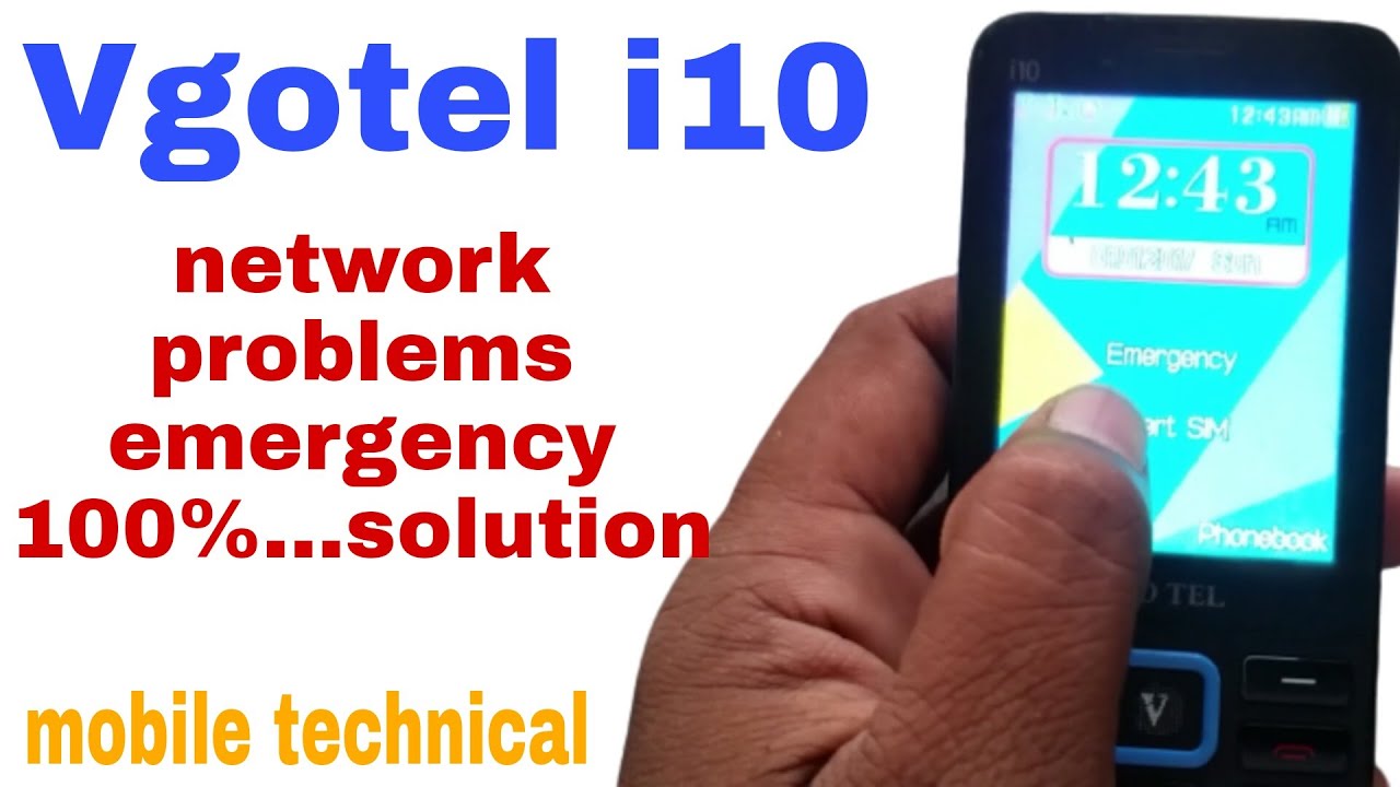 Vgotel I10 Network Problems 100 Solution Emergency Call All Vgotel