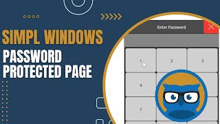 Program a Password Protected Page with SIMPL Windows