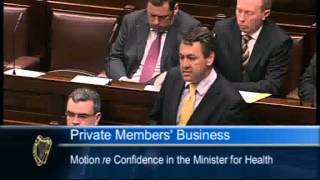 Billy Kelleher - Motion of No Confidence in Minister Reilly