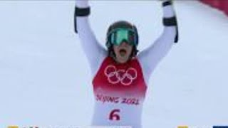 Sara Hector Wins Gold Medal For Sweden | Sara Hector Wins Gold Medal in Winter Olympics 2022