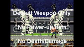 (NDS) Contra 4 Hard Default Weapon Only (No Power-up/Item) No Death Run