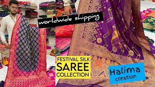 Exclusive Banarsi Sarees in munga silk ,Tusser Georget ,Crepe silk ,pure silk