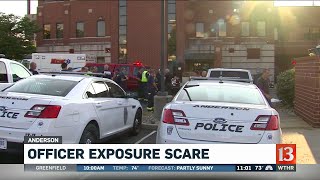 Anderson Police Exposed to Substance