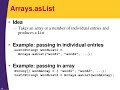 Array to Arraylist conversion using asList in JAVA - Method - 1