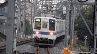 東武8000系 8163F 普通柏行き 岩槻駅到着~発車