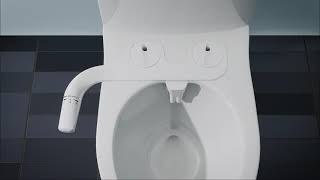 SAMODRA Minimalist Ultra-Slim Bidet | Minimalist Bidet for Toilet with Non-Electric Dual Nozzle