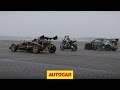 Ariel Atom V8 vs 600bhp rallycross Citroen DS3 vs BMW HP4 superbike drag race - autocar.co.uk