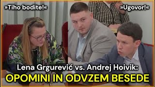 Avtokratski izpad: Lena Grgurević vs. Andrej Hoivik – Odvzem besede zavrnjen (12. 2. 2025)