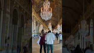 Chandelier room inside Versailles Palace - 2021