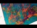 Scraping Technique: EASY Art Tutorial For ABSTRACT Acrylic Painting On Canvas