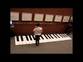 2013 Van Cliburn International Piano Competition Beatrice Rana  with a little floor piano