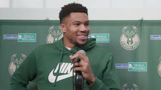 Giannis on Bucks rough patch, getting healthy, defense, SpongeBob, having fun \u0026 more