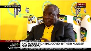 Ramaphosa says defeating COVID-19 is the ANC's number one priority