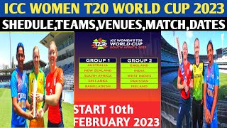 icc women's t20 world Cup 2023 schedule,date,match,time table,venues,fixtures announced/indw/cricket