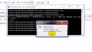 JAVA GUI Part 2: Sequential Logic Structure and Acquiring User Input