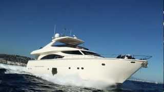 On-board the Ferretti 830 superyacht Lucky Star