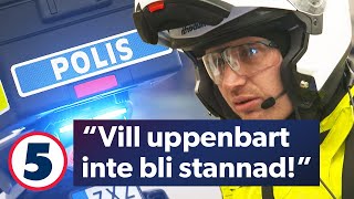 Polis får hjälp av medborgare att ta fast kriminell | Trafikpoliserna | Kanal 5 Sverige
