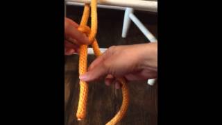 Bowline knot for horse highline