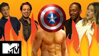 Captain America Civil War Cast Play GUESS THE MARVEL ABS | MTV Movies