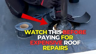 Repairing a Leaking Rubber Roof Pipe Made Easy