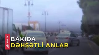 Maşını polisin üstünə sürdü, polis şüşəni qırdı - APA TV