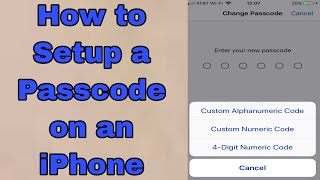 How to Set a Passcode on iPhone || how to make iphone passcode