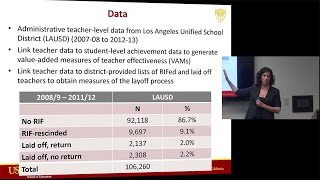 How the Threat of Teacher Layoffs Affects Teachers: Evidence from LAUSD