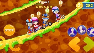 Plains + Volcano All Levels Finish | Vlad and Niki Kids Bike Racing Gameplay #21 | Abdullah Gaming 🎮
