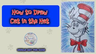 How to draw Cat in the Hat #worldartforkids #catinthehat