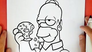 HOW TO DRAW HOMER SIMPSON