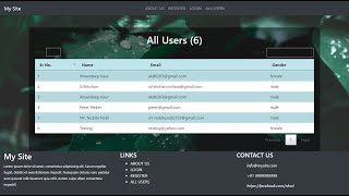 How to fetch data from MySQL database to HTML table in PHP? || Include header and footer in PHP