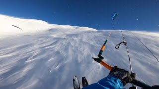 Snowkiting - when snow flies...