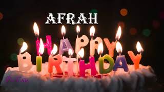 Afrah Birthday Song| Birthday Song Afrah| Happy Birthday Afrah | birthdaysongwithnames