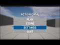 unrealengine5 テスト 作成したメニュー画面のui