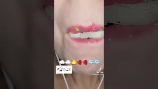 ASMR【chewing sound 咀嚼音】eat☁☁🍯🍓🍓🧊🧊を食べる （Clipping） #shorts #asmr #咀嚼音 #音フェチ #口元だけ #切り抜き