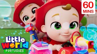 Caminhão de Bombeiros - Missão Resgate 🚒🔥 | O Mundo de Nina e Nico - Little World Português