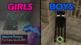 luck of boys and girls in minecraft
