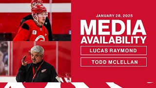 Lucas Raymond and Todd McLellan Practice Media Availability | Jan. 28, 2025