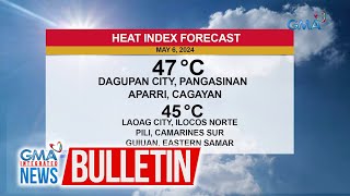 30 lugar sa PH, posibleng makaranas ng danger lvl na heat index bukas | GMA Integrated News Bulletin
