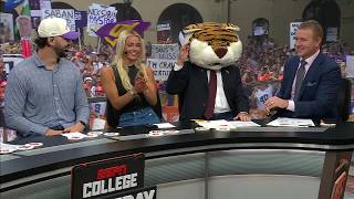 Lee Corso’s PICK for Alabama vs. LSU with Livvy Dunne and Paul Skenes | College GameDay