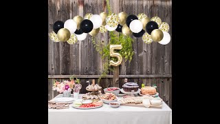 Balloon Arch kit Garland, Metallic Confetti, DIY Birthday Party Décor Decorations for Parties