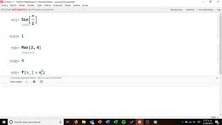 Functions in Mathematica