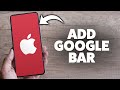 How To Add Google Search Bar On iPhone 2026 (Step-By-Step Tutorial)