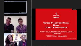 Gender diversity and mental illness | Students from an LGBTIQ background