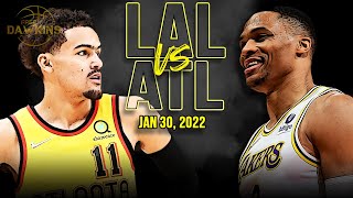 Los Angeles Lakers vs Atlanta Hawks | Full Game Highlights | Jan 30, 2022 | FreeDawkins