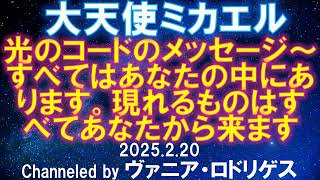 2025.2.20 大天使ミカエル「光のコードのメッセージ～すべてはあなたの中にあります。現れるものはすべてあなたから来ます」channeled by ヴァニア・ロドリゲス