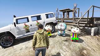 GTA 5 : SHINCHAN AND PINCHAN FOUND FRANKLIN HEAD CAR 😯