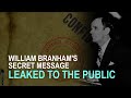 William Branham's Secret Recording Leaked to the Public By Mistake