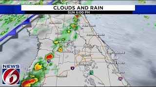 TIMING: Cold front causing active weather out west approaches Central Florida