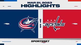 NHL Highlights | Blue Jackets vs. Capitals - March 21, 2023